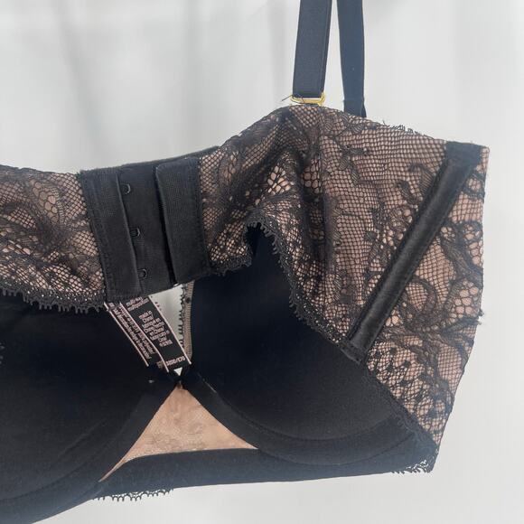 VICTORIA'S SECRET Very Sexy Bra Size 32DD Multi-Way Multi Position Black Lace - Picture 6 of 14